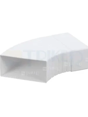 Koleno ventilační vodorovné 45° ploché Haco CKW 110 x 55 mm Bestel Nu