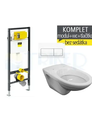 Denní Nabídka Závěsný WC komplet T-21 Viega do sádrokartonu + EP klozet závěsný