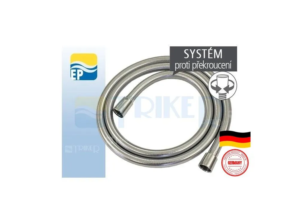 Beste Prijs EP Hadice sprchová SH12 plastová 150 cm chrom-satin, otočné šroubení