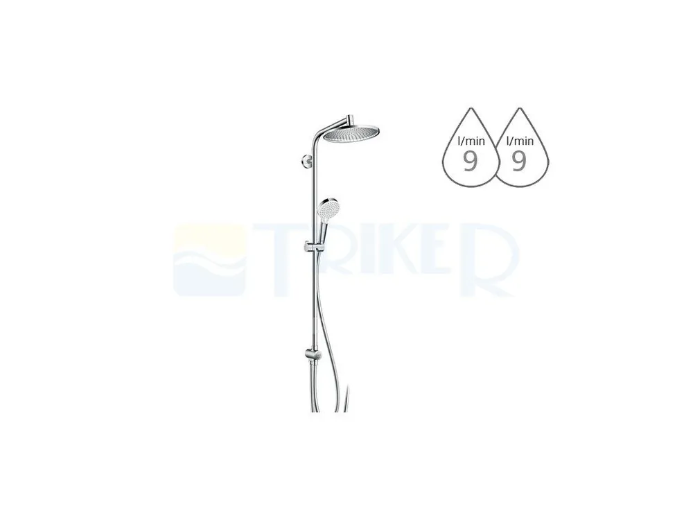 Dagaanbieding Crometta S Reno Showerpipe EcoSmart 240 mm, chrom