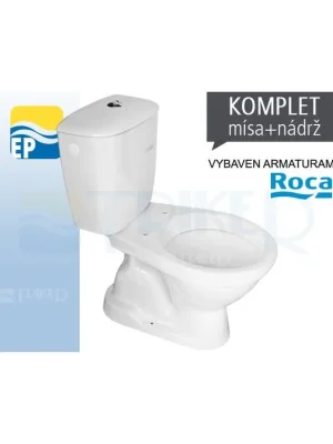 EP Klozet kombinační 63 spodní odpad, armatury ROCA, odpad 14cm bílý Nakupujte Hned