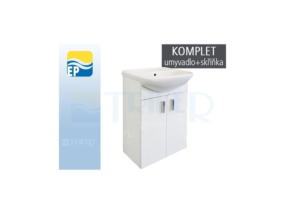 Premium EP skříňka s umyvadlem 53 cm bílá