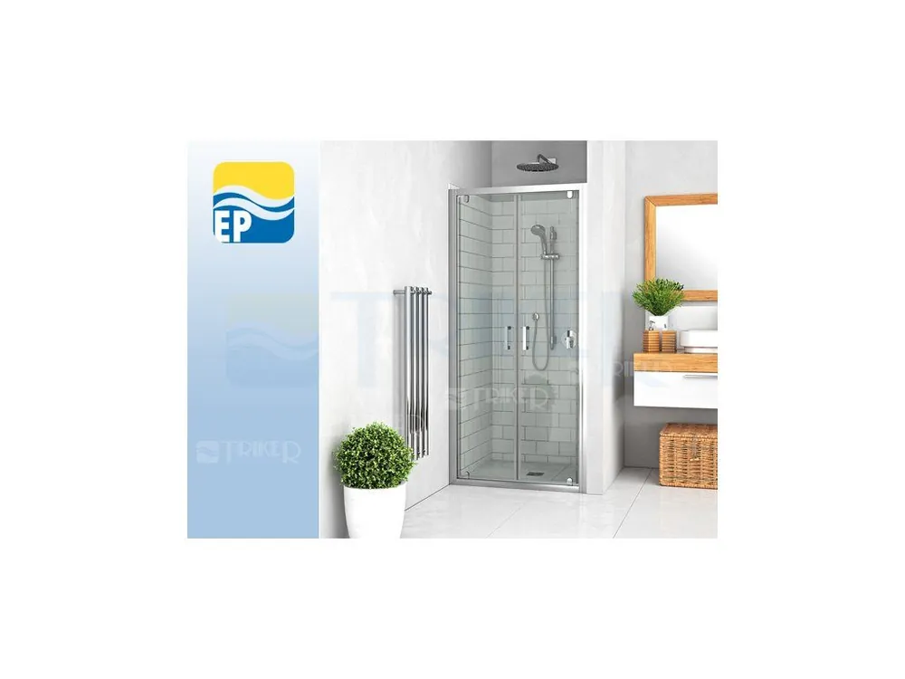 EP LTDO2 sprchové dveře dvoukřídlé 100 cm, profil brillant, výplň transparent Ihned K Objednání