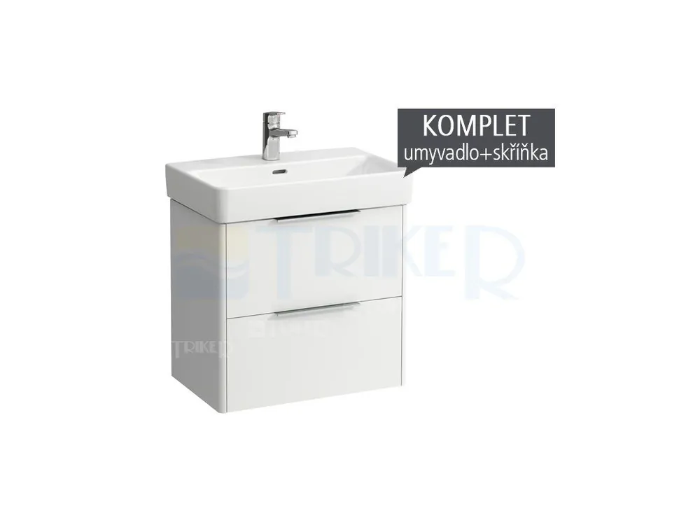 Lage Prijs Komplet Laufen Base skříňka se 2 zásuvkami s umyvadlem Pro S 60 x 38 cm, bílá/mat
