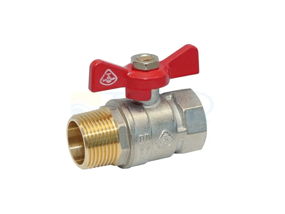 Kohout kulový KE-240 s motýlkem ŠM DN 20 3/4" Direct Beschikbaar