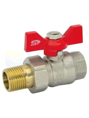 Kohout kulový se šroubením KE-280 s motýlkem ŠM DN25 1" Nízká Cena