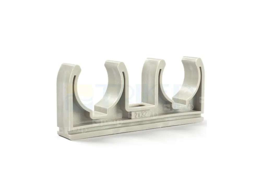 Spona dvojitá na potrubí z plastu 2 x 20 mm Časově Omezené