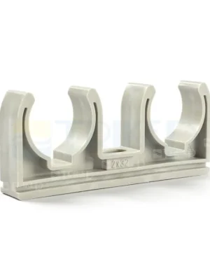 Spona dvojitá na potrubí z plastu 2 x 25 mm Sleva