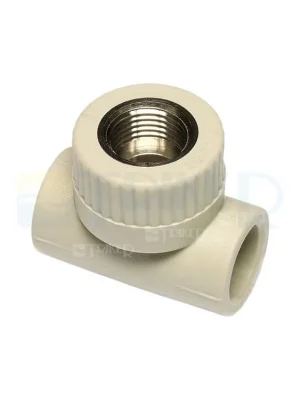 Beperkte Voorraad PPR T-kus s kovovým závitem vnitřním 25 x 1/2" x 25 mm