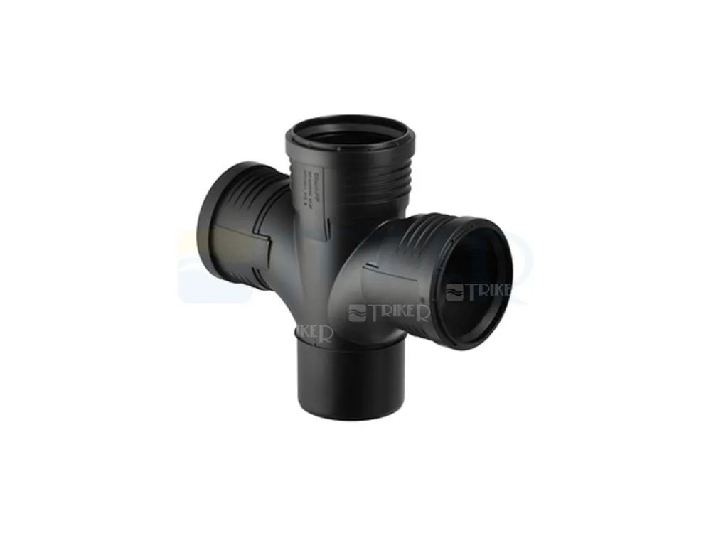 Must-Have Silent-PP odbočka dvojitá 87,5° 110/110/110 mm