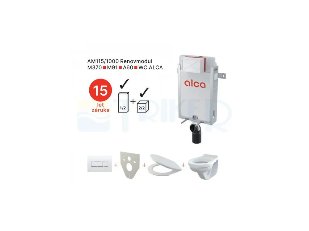 Expresní Doručení Renovmodul AM115/1000-5 1 pro závěsné WC (M1710+M91+A60+WC ALCA)
