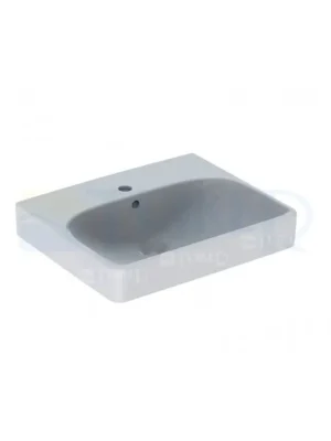 Certifikovaný Smyle Square umyvadlo 50 x 41 cm s otvorem, bílé