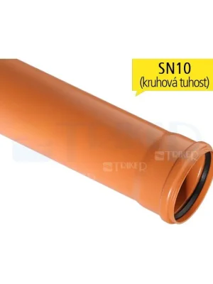Nejprodávanější KGEM kanalizační trubka SN10 plnostěnná 250 x 7,3 x 3000 mm