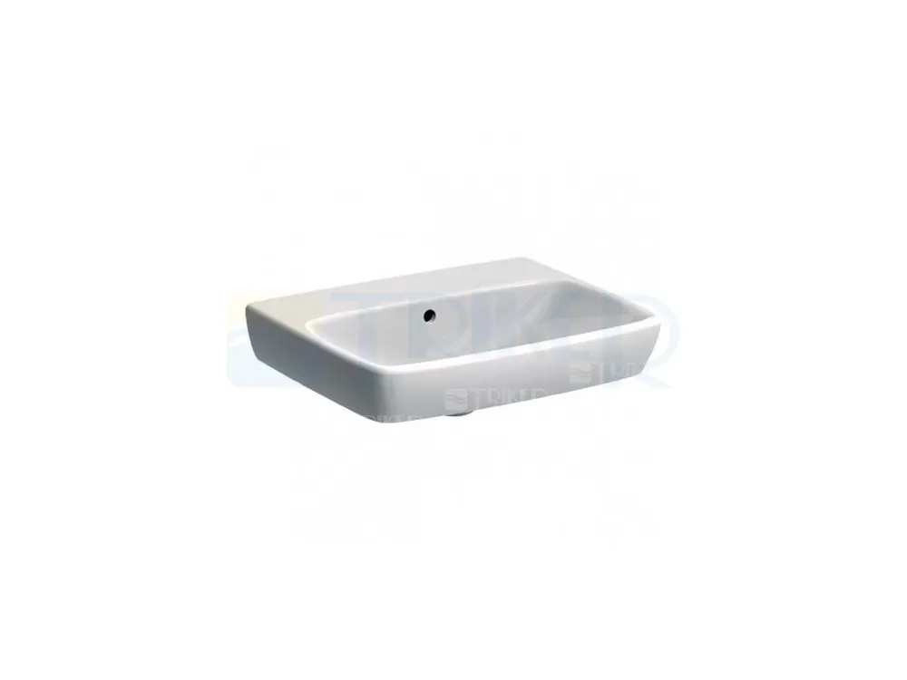 Fabrieksprijs Selnova Square umyvadlo 55 x 44 cm bez otvoru pro baterii, bílé