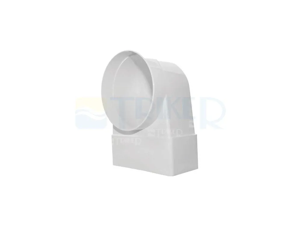 Uitverkoop Ventilační koleno/přechodka D/KLZ trubková/plochá 125/220 x 55 mm