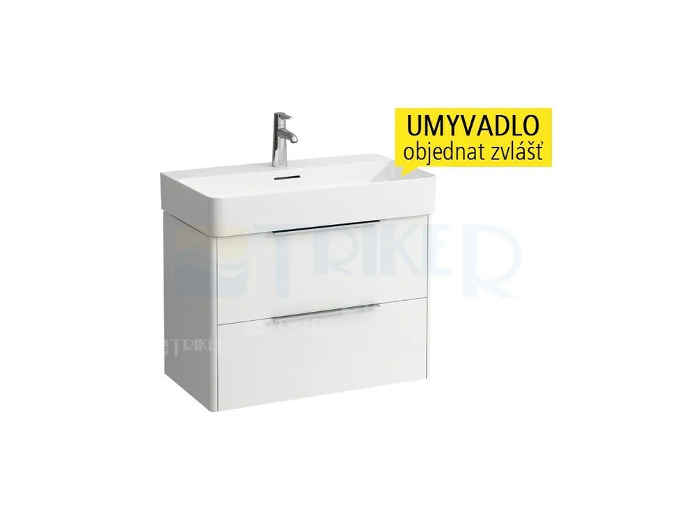 Must-Have Base skříňka se 2 zásuvkami pod umyvadlo Val 75 x 42 cm, bílá/lesk