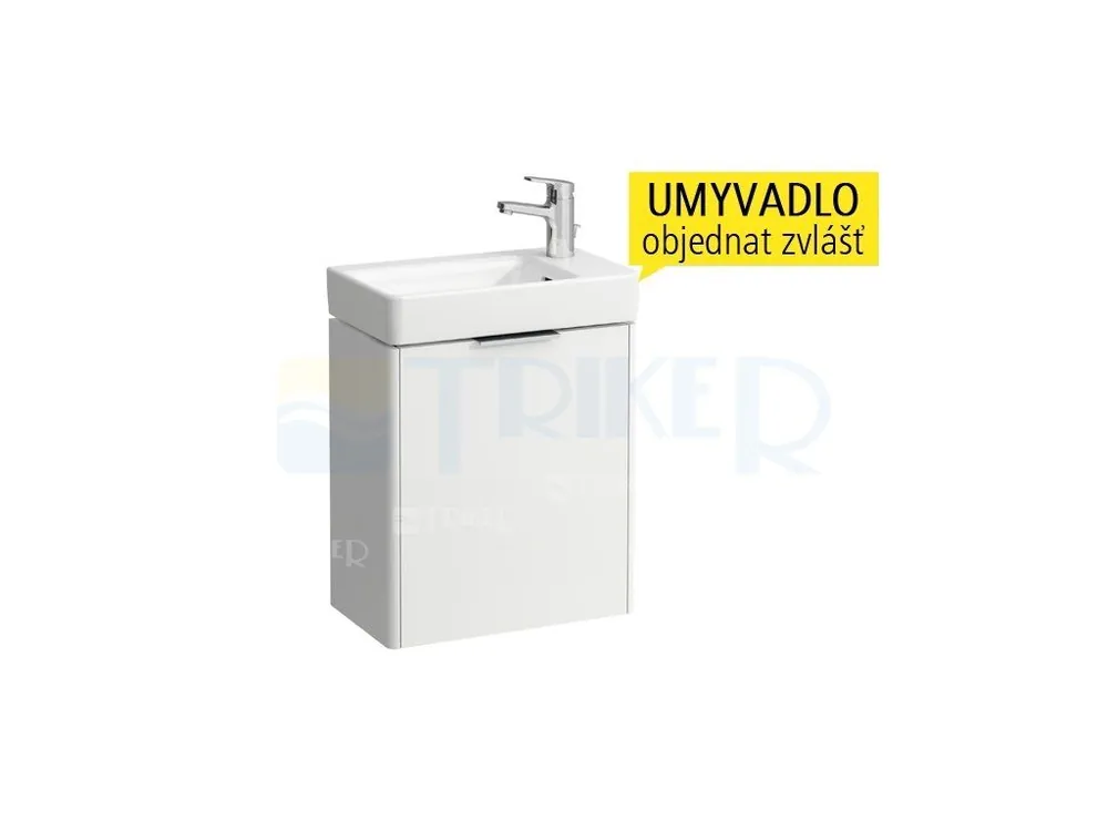 Beperkte Voorraad Base skříňka s pravými dvířky pod umývátko Pro S 48 x 28 cm, bílá/mat