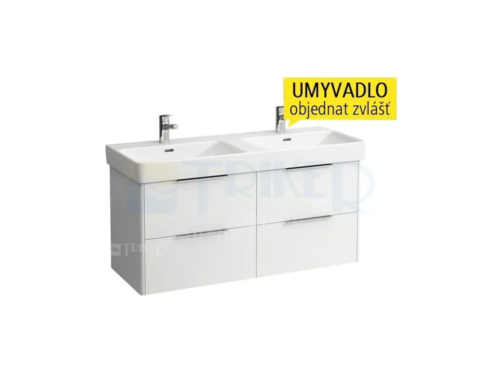 Base skříňka se 4 zásuvkami pod umyvadlo Pro S 120 x 46 cm, bílá/mat Fabrieksprijs