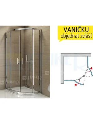 Aanbieding TER Sprchový kout 900/1900 R500 profil bílý,výplň čiré sklo