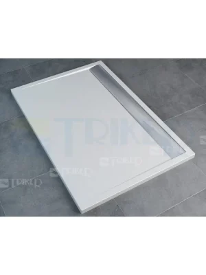Actieprijs ILA vanička z litého mramoru WIA s hliníkovým krytem 90 x 150 cm bílá/bílý kryt