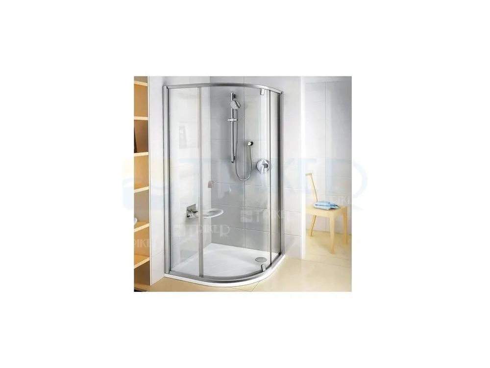 PSKK3 sprchový kout PSKK3-90 R500 (870-895mm) profil bílý/chrom, výplň transparent Laatste Versie