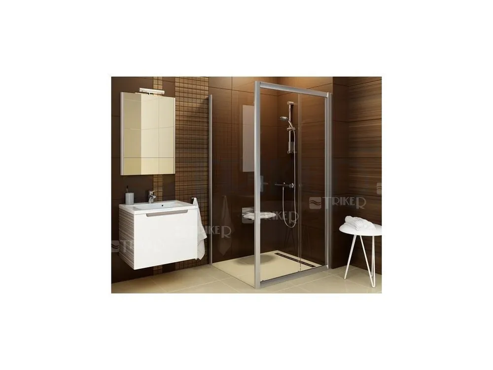 Dagaanbieding BLPS pevná stěna BLPS-100 (970-990mm) profil bílý, výplň transparent
