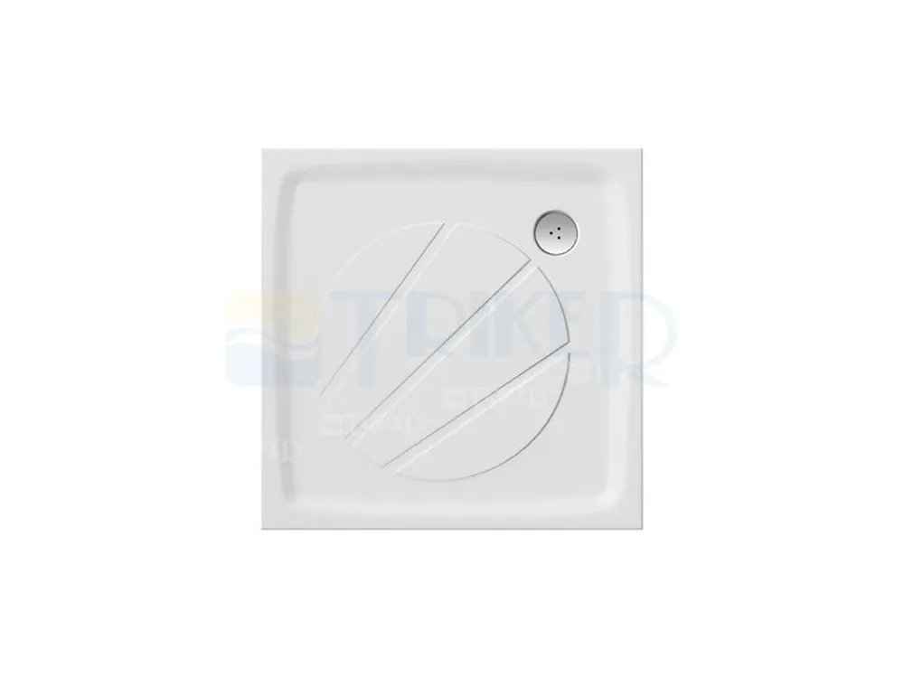 Perseus Pro vanička z litého mramoru 90 x 90 x 3 cm bílá Favoriet