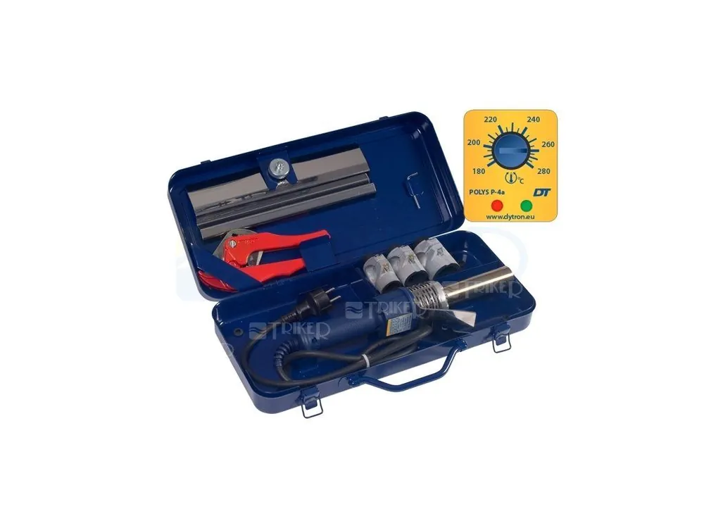Exclusieve Aanbieding Komplet MINI polyfúzní svářečka Polys P-4a 650W + modré nástavce 20-32 mm