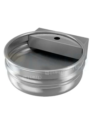SLUN 77A nerezové kulaté umyvadlo s otvorem pro baterii KEG, matné Super Cena