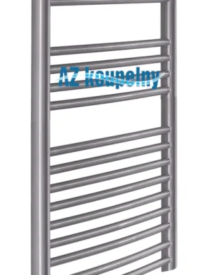 Značkový Designový topný žebřík Neriet Lyra-N, NL-02-600.1140-60-77, 600 x 1140 mm, nerez brus