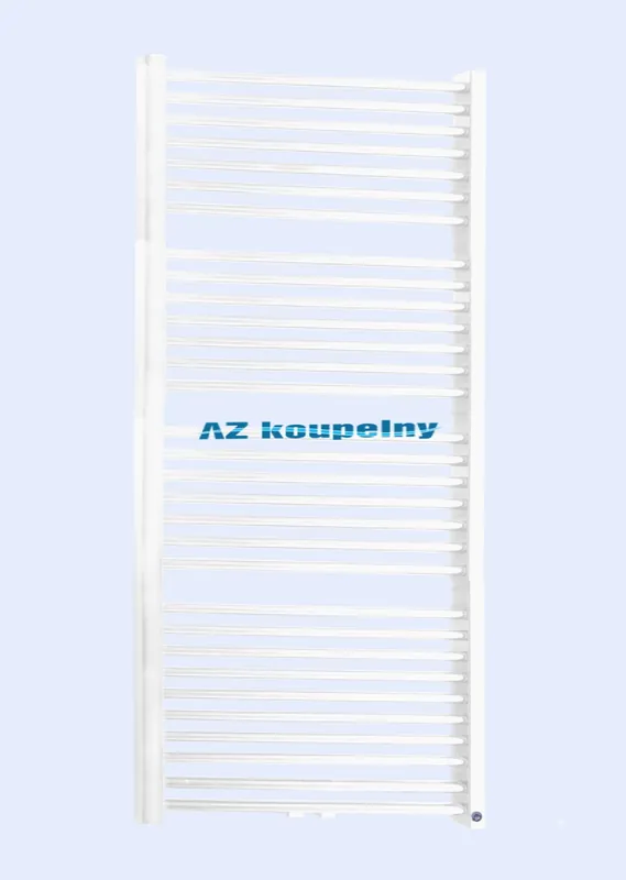 Koupelnový topný žebřík Neriet Primo-N/MM, se středovým připojením, 600 x 1732 mm, bílý Laatste Kans