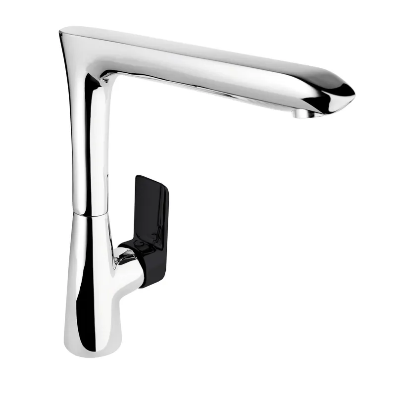 Voordeelprijs Stojánková dřezová vodovodní baterie designová Bianchi JOY2001CRM/L04, chrom / černá