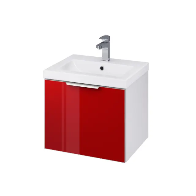 Skříňka Cersanit STILLO pod umyvadlo COMO / COLOUR 50 cm, bílá / červená, S575-009 Aanbieding