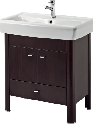 Značkový Skříňka Cersanit IRYDA pod umyvadlo IRYDA 80 cm, wenge, S511-019