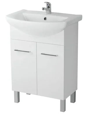 Dokud Zásoby Vydrží Skříňka Cersanit OLIVIA pod umyvadlo LIBRA 60 cm, bílá, S543-006-DSM