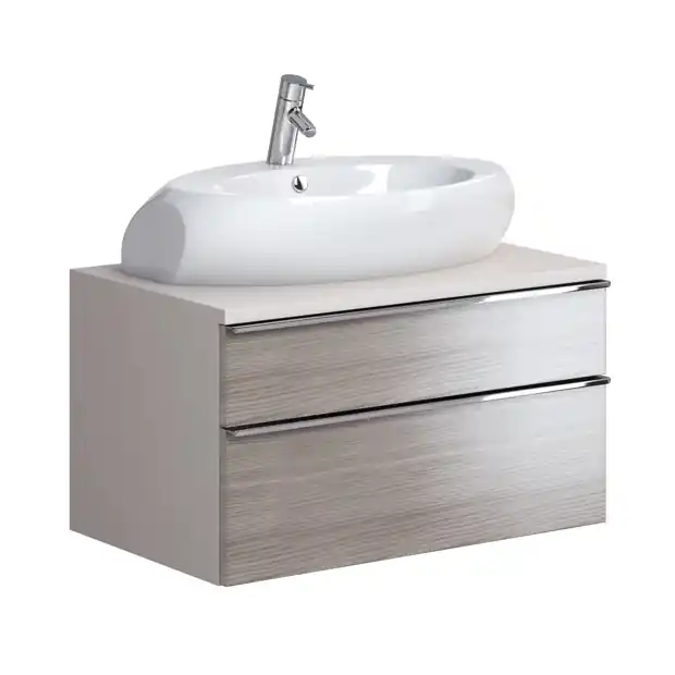 Gecertificeerd Skříňka Opoczno METROPOLITAN pod umyvadlo HIGH STREET s deskou, 80 cm, šedý dub, OS581-007