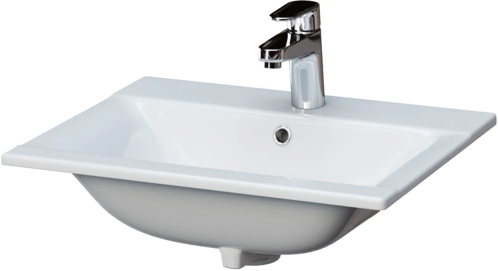 Keramické zápustné umyvadlo do desky Cersanit ONTARIO NEW K669-002, 60 x 45 cm Koop Online