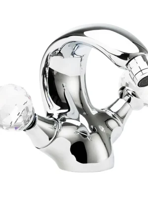 Lage Prijs Bidetová designová vodovodní baterie Bianchi BOHEME 1075CRM, chrom, křišťál Swarovski