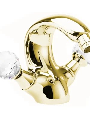Zlatá vodovodní bidetová baterie Bianchi BOHEME 1075ORO, designová, křišťál Swarovski Weekendaanbieding