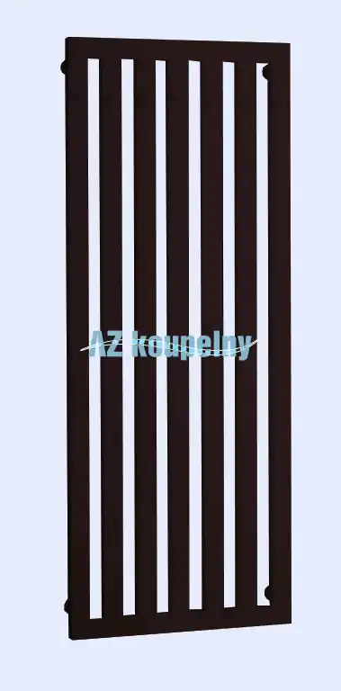 Pouze Dnes Koupelnový radiátor P.M.H. DARIUS S HÁČKY DAH8BR - Strukturální hnědá, 600 x 1500 mm