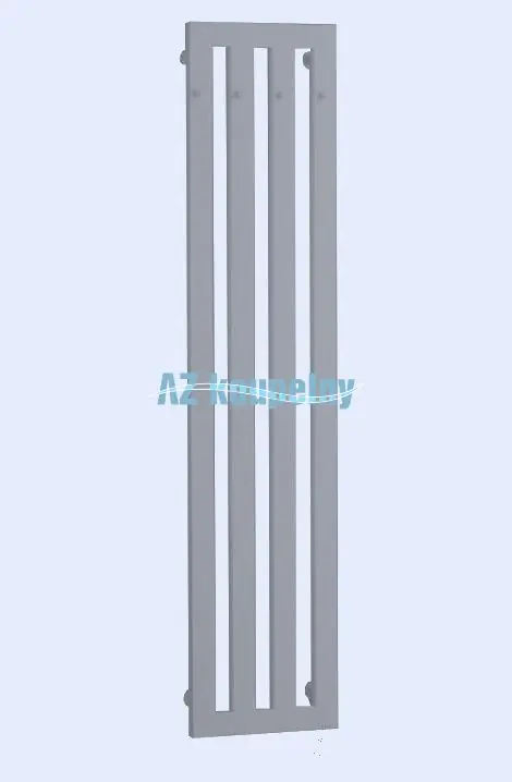 Koupelnový radiátor P.M.H. DARIUS S HÁČKY DAH5MES - Strukturální stříbrná, 326 x 1500 mm Novinka