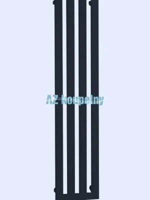 Denní Nabídka Koupelnový radiátor P.M.H. DARIUS S HÁČKY DAH5A - Metalická antracit, 326 x 1500 mm