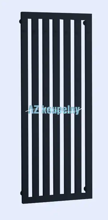 Superprijs Koupelnový radiátor P.M.H. DARIUS S HÁČKY DAH8A - Metalická antracit, 600 x 1500 mm