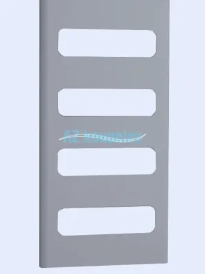 Nízká Cena Topný žebřík PMH RETRO RTMES - 600 x 1200 mm, Strukturální barva metalická stříbrná matná