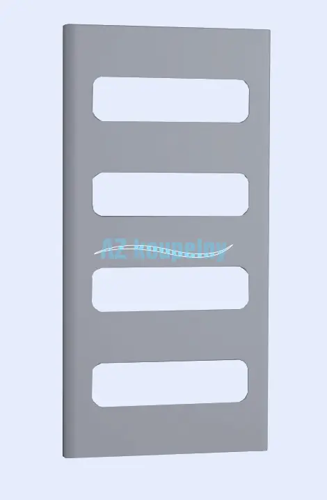 Lage Prijs Topný žebřík PMH RETRO RTMES - 600 x 1200 mm, Strukturální barva metalická stříbrná matná