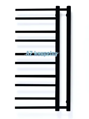 Sezónní Sleva Koupelnový radiátor P.M.H. THEIA T1BL Levá - Strukturální barva, 500 x 940 mm, černá