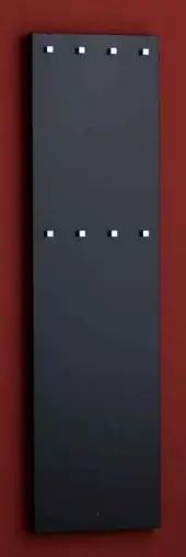 Bestel Nu Elektrický panel k sušení ručníků PMH Nestor NE3BL strukturální matná černá, 400 x 1500 mm