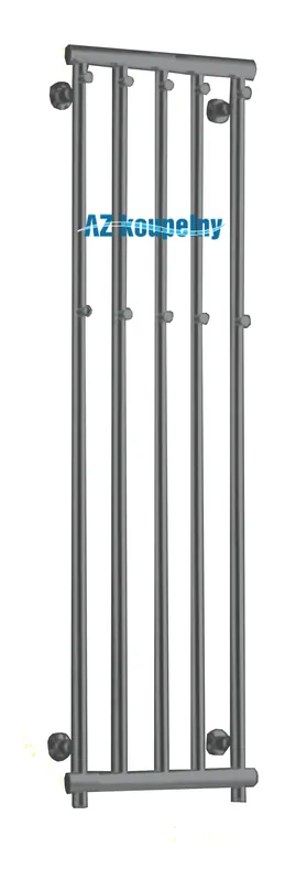 Koupelnový radiátor designový PMH CORAL C5C - Chrom, 350 x 1200 mm Hoge Kwaliteit