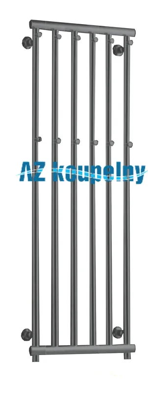 Veilige Betaling Koupelnový designový radiátor PMH CORAL C6C - Chrom, 425 x 1200 mm