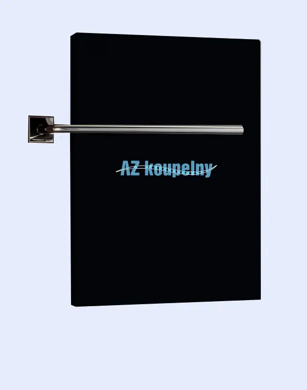 Laatste Versie Koupelnový topný radiátor P.M.H. PEGASUS PG2B - Černá lak, 608 x 800 mm